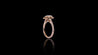 18K Rose Gold Kilani Signature Pear Shape Diamond Engagement Ring