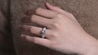 18K White Gold 5-Row Pave Setting Diamond Engagement Ring