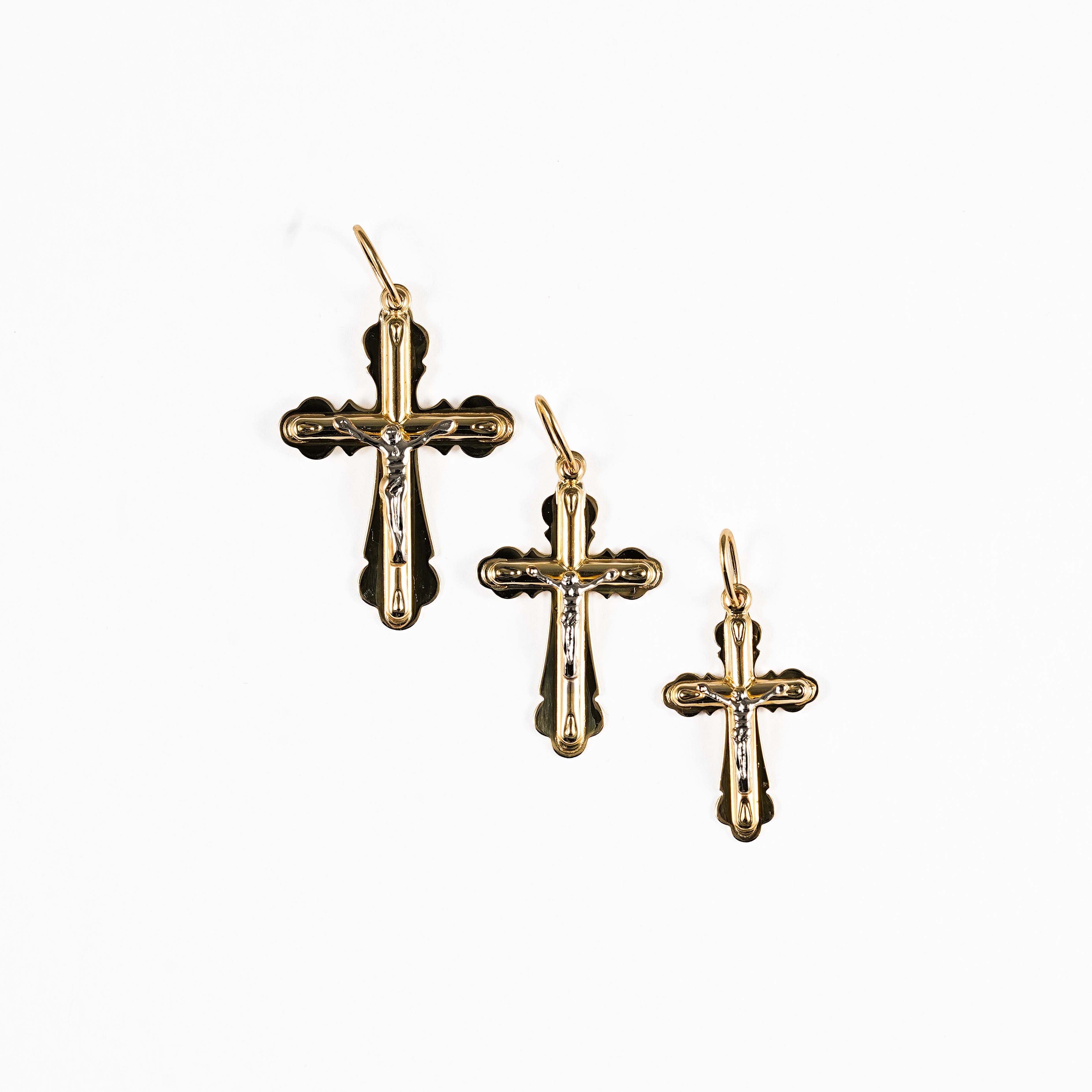 10K Yellow Gold Layered Cross