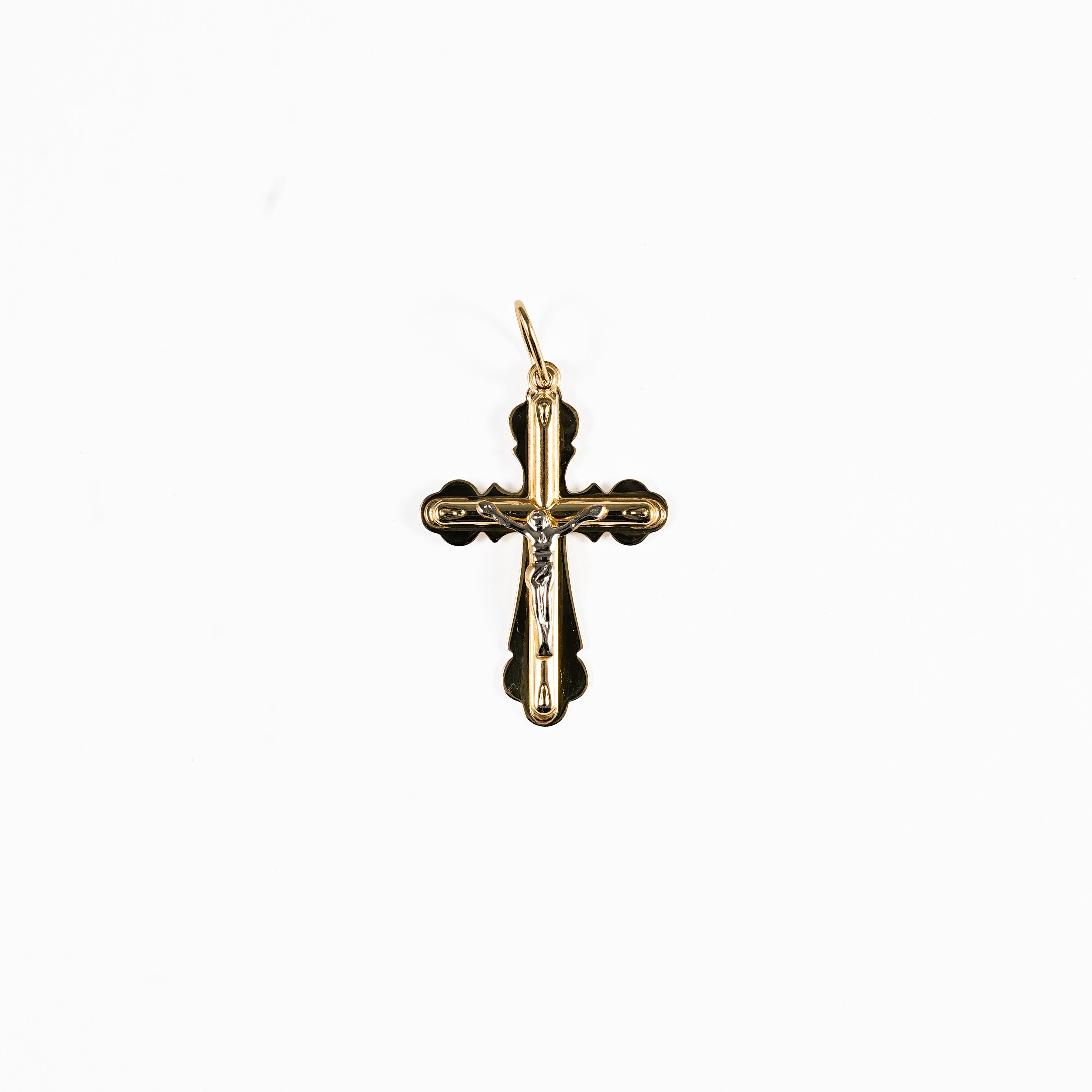 10K Yellow Gold Layered Cross