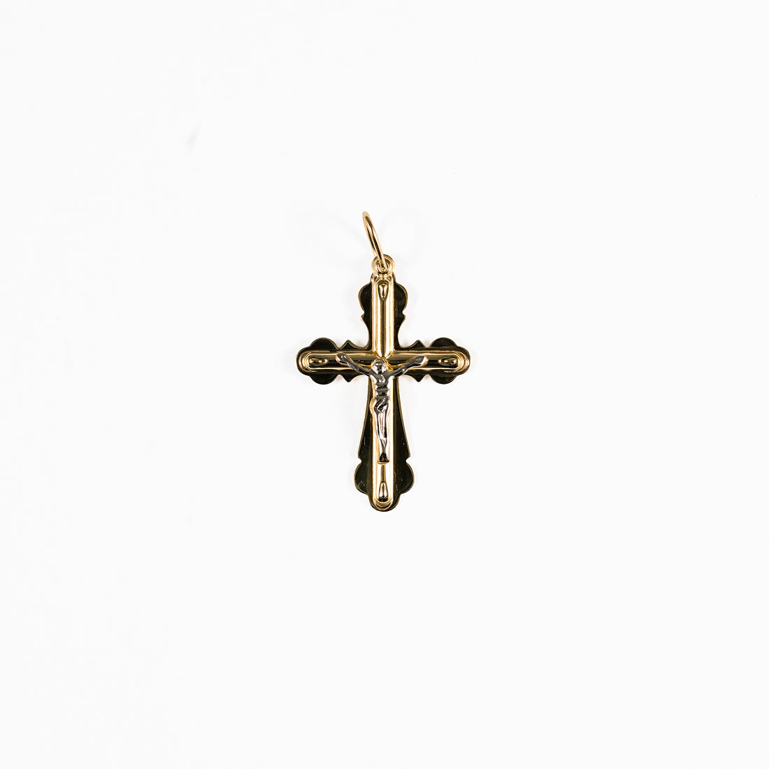 10K Yellow Gold Layered Cross