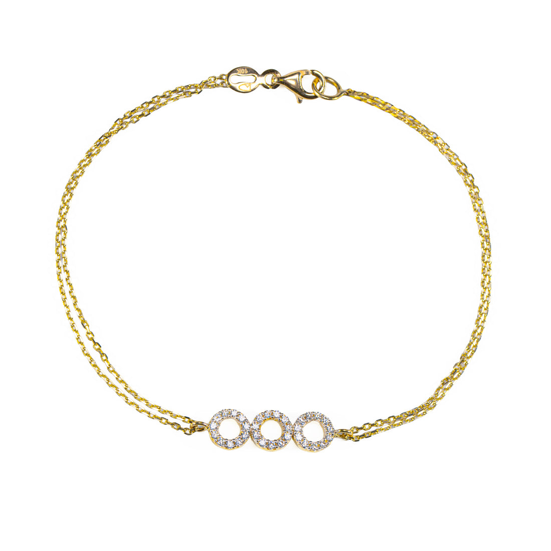 10K Gold Circle of life Bracelet