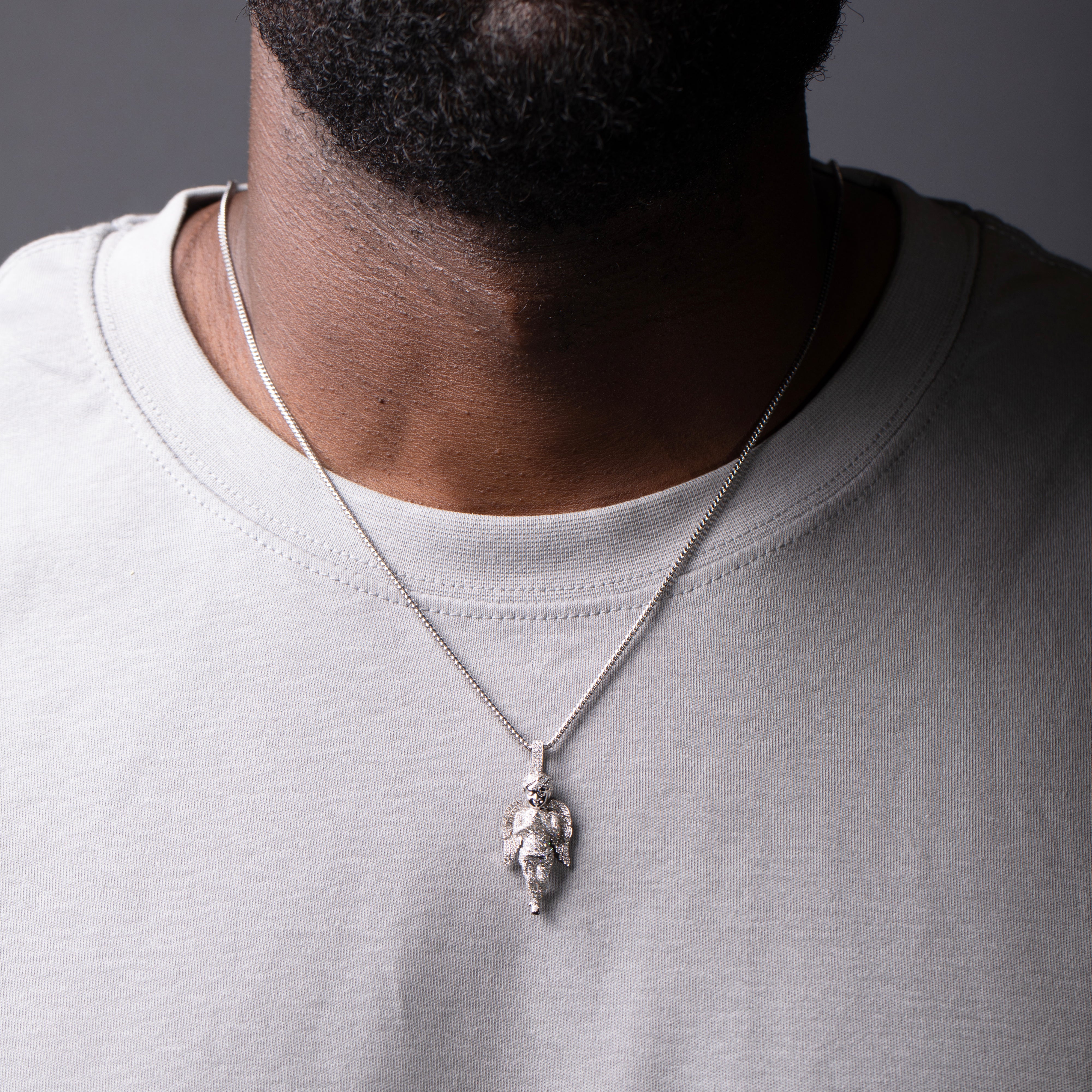 10K Gold Angel Diamond Pendant