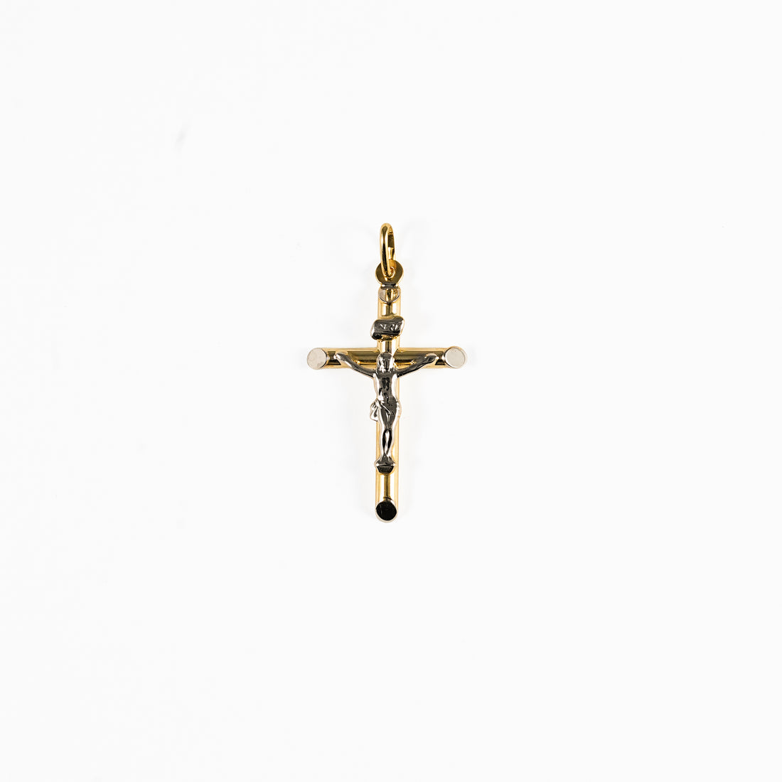 10K Yellow Gold 3D Crucifix Cross
