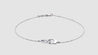 14K White Gold Handcuff Anklet