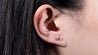 14K Rose Gold Single Diamond Stud Earrings