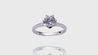 18K White Gold 6-Prong Solitaire Engagement Ring