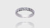 18K White Gold Fishtail Diamond Band Ring