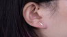 14K Rose Gold Lightning Stud Earrings