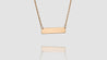 10K Yellow Gold Mini Bar Necklace