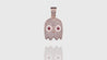 14K Rose Gold Red Eye Ghost Diamond Pendant