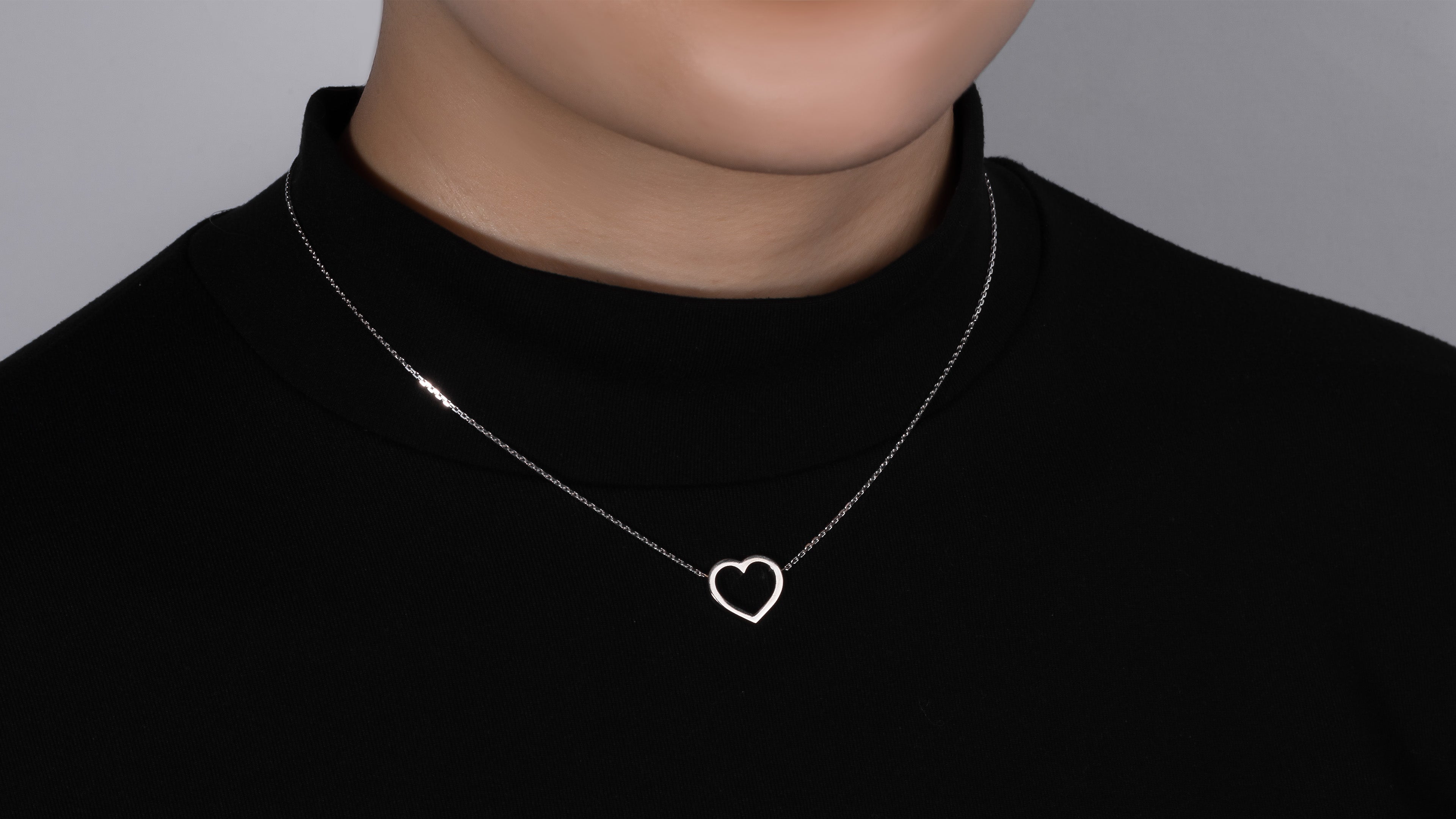 Buy Saint Laurent Crystal See Through Heart Clover Necklace 'Oxidized  Silver/Crystal' - 671347 Y1526 8368 | GOAT