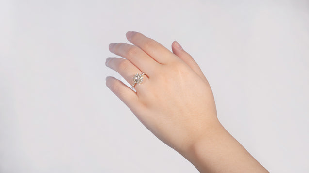 18K Rose Gold Kilani Signature Round Engagement Ring
