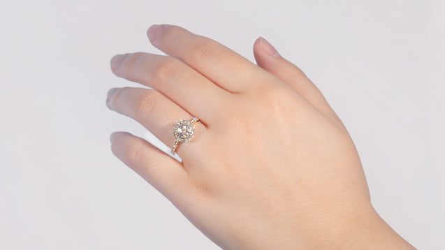18K Rose Gold Kilani Signature Round Engagement Ring