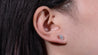 14K Rose Gold Oval Shape Diamond Earrings