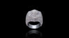 10K White Gold Hexagon Dome Diamond Ring