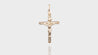 10K Yellow Gold 3D Crucifix Cross