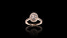 18K Rose Gold Kilani Signature Oval Engagement Ring