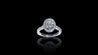 18K White Gold Kilani Signature Oval Engagement Ring