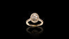 18K Yellow Gold Kilani Signature Oval Engagement Ring