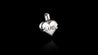 10K White Gold Mom Heart Pendant