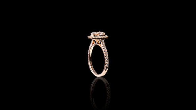 18K Rose Gold Kilani Signature Oval Engagement Ring