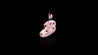 10K Rose Gold Brushed Initial Script Pendant