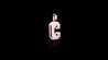 10K Rose Gold Brushed Initial Block Pendant