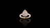 18K Yellow Gold Kilani Signature Pear Shape Diamond Engagement Ring