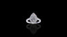 18K White Gold Kilani Signature Pear Engagement Ring