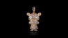 14k Yellow Gold Tiger Chinese Zodiac Diamond Pendant