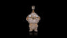 14K Yellow Gold Pig Chinese Zodiac Diamond Pendant