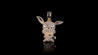 14k Yellow Gold Rabbit Chinese Zodiac Diamond Pendant