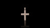 14K Yellow Gold 3D Cross Diamond Pendant