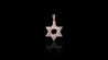 14K Rose Gold Star of David Diamond Pendant