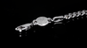 10K White Gold Leo Link Bracelet