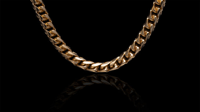 10K Yellow Gold Basra Link Chain