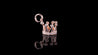 14K Rose Gold Diamond Mini Charm Crown Pendant