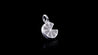 14K White Gold Diamond Mini Grapefruit Charm Pendant