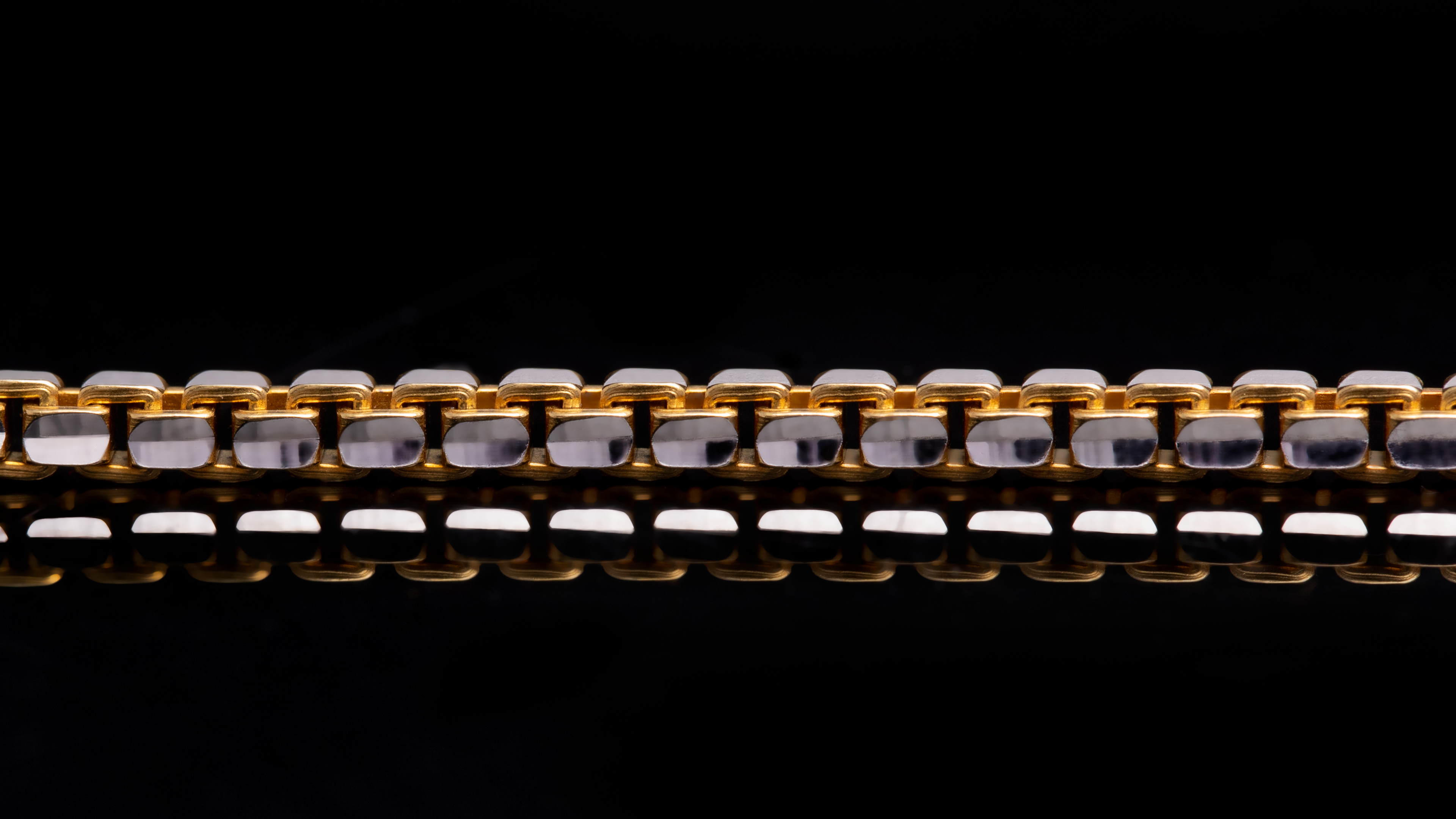 10K Two-Tone Gold Ashor Link Chain