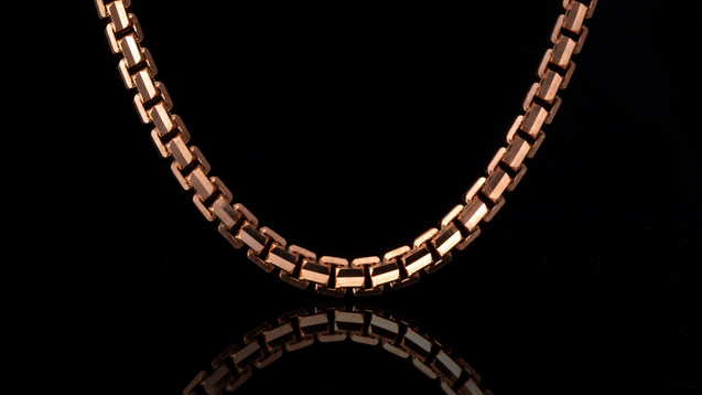 10K Rose Gold Ashor Link Chain