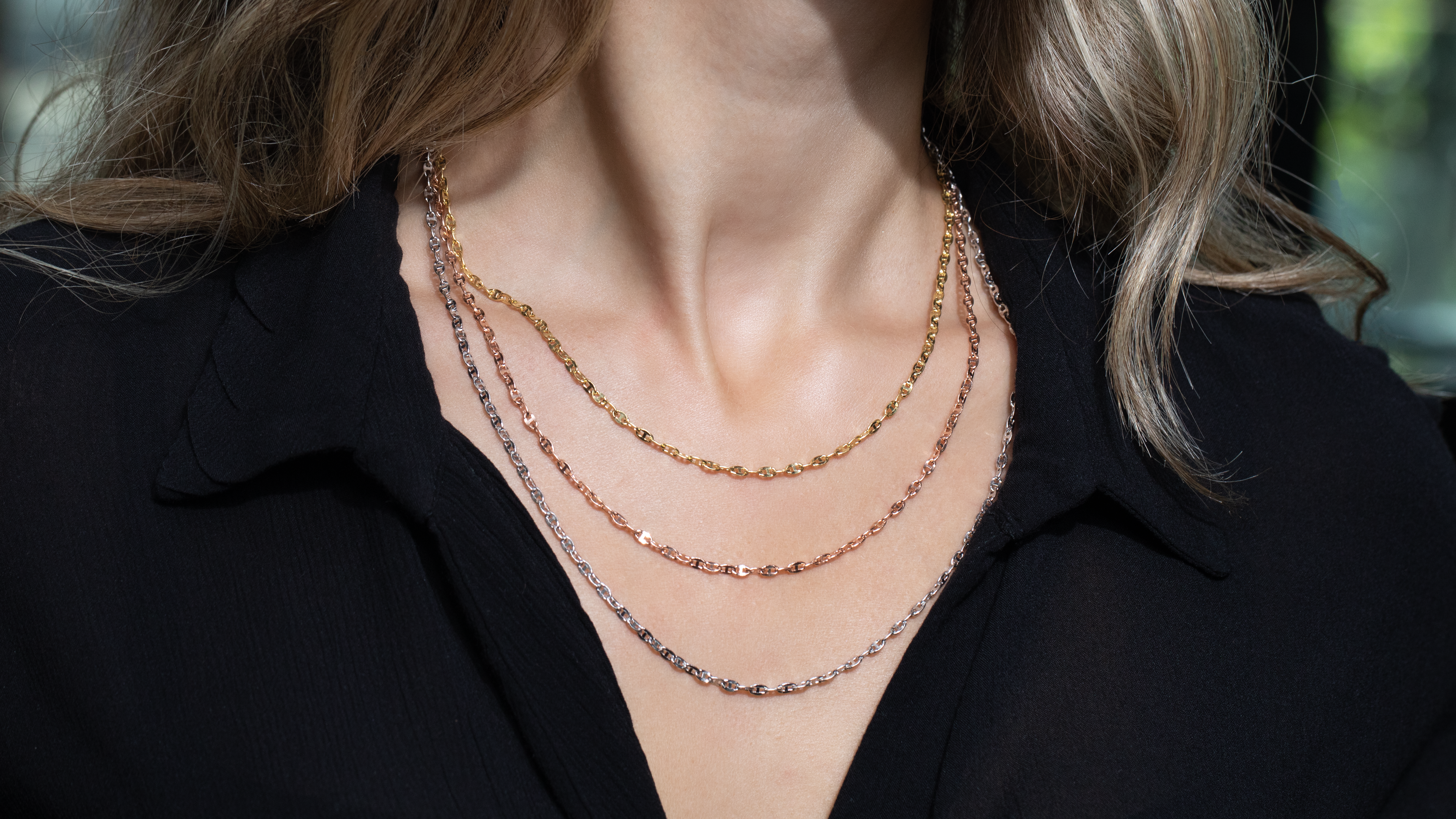 Rose gold best sale 10k necklace