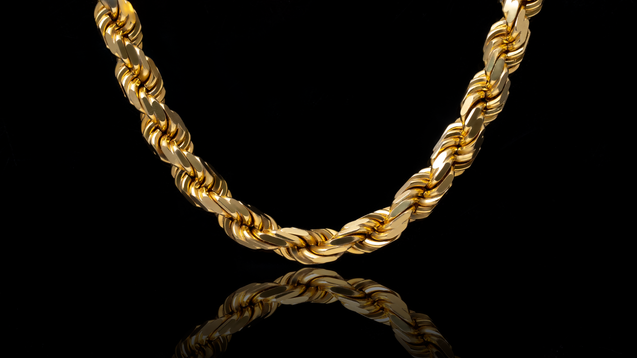18K Yellow Gold Hatra Link Chain