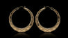 10K Gold Embroidery Hoop Earrings