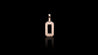 10K Rose Gold Numeric Mini Charm Pendant