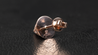 14K Rose Gold Cone Shape Diamond Earrings