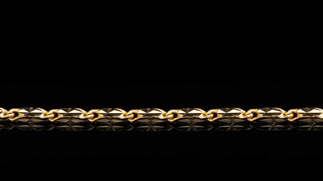 10K Yellow Gold Butterfly Link Chain