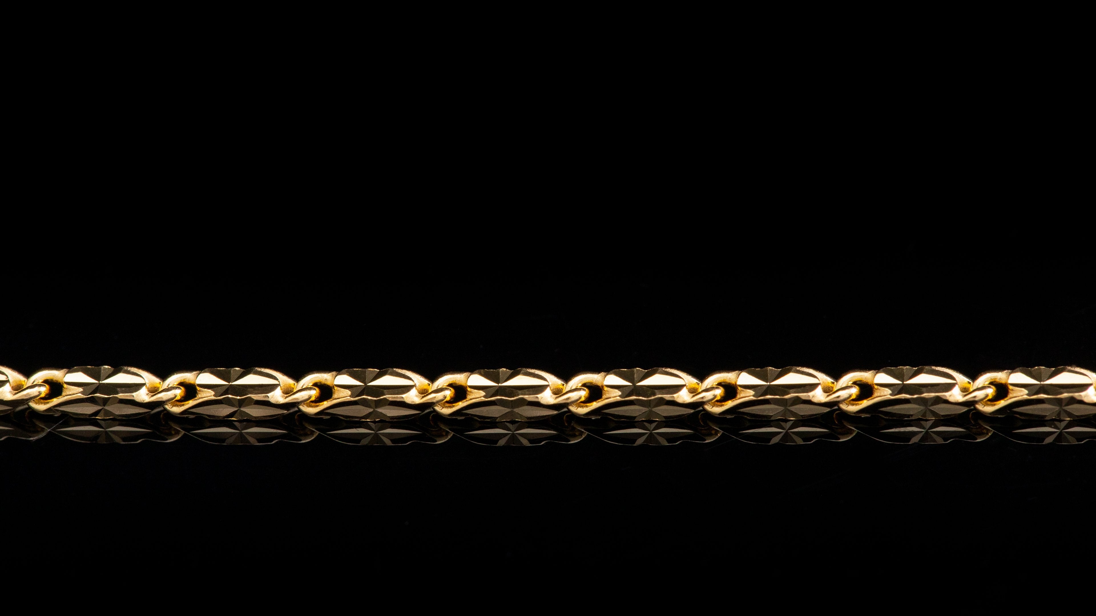 10K Gold Butterfly Link Bracelet