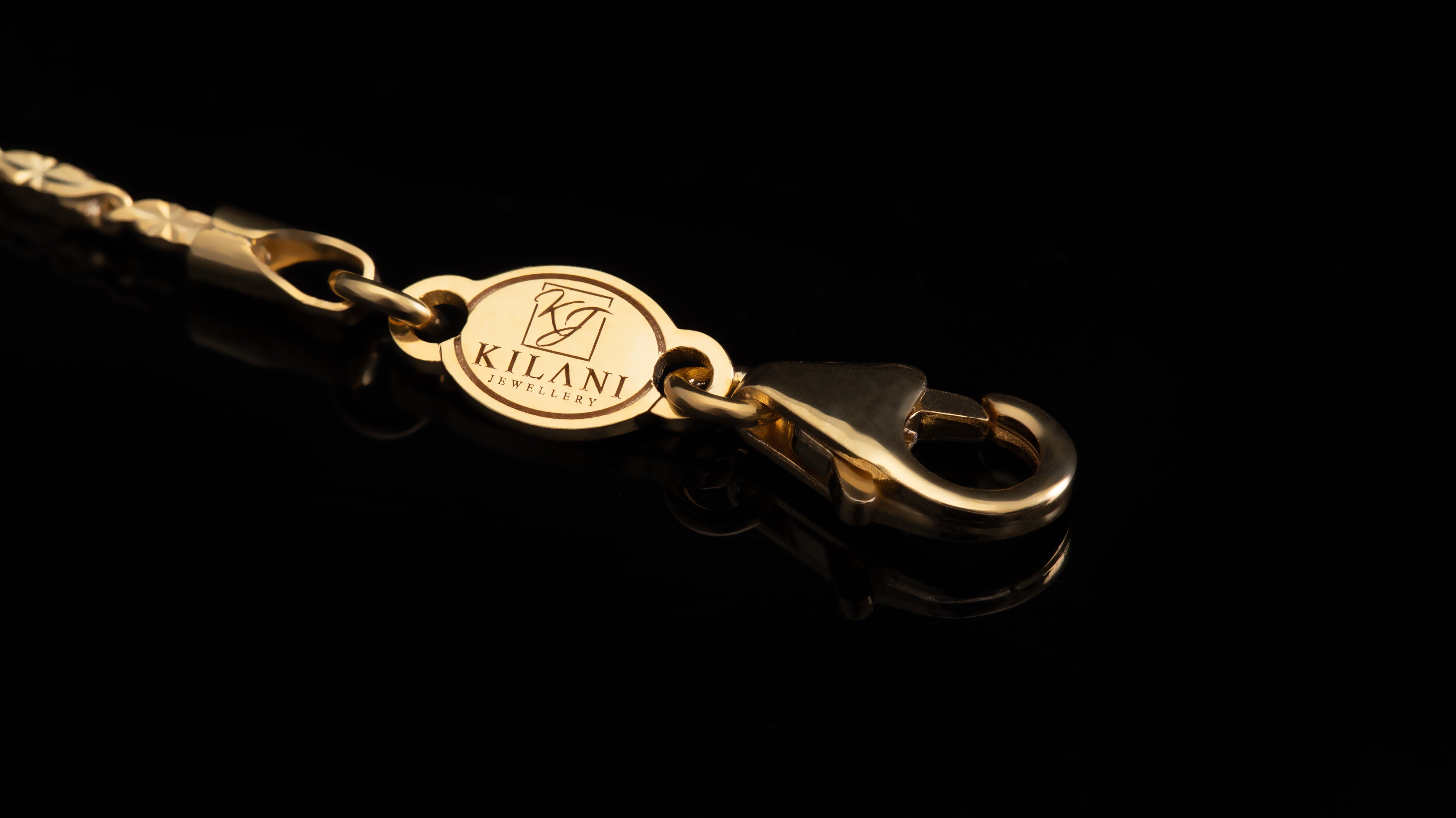 10K Yellow Gold Butterfly Link Chain