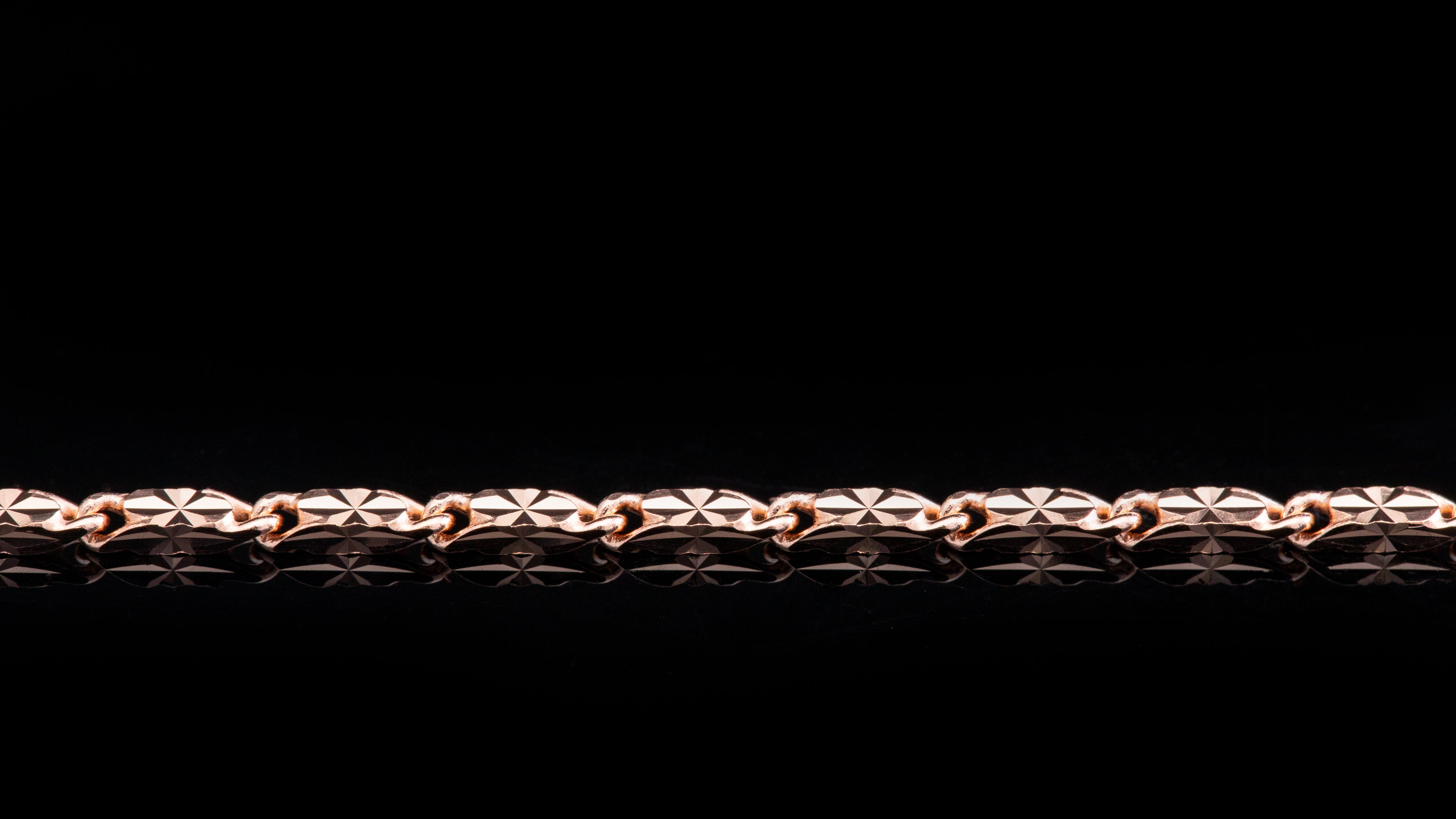 10K Rose Gold Butterfly Link Chain